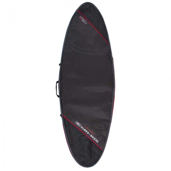 [해외]OCEAN & EARTH 서핑 커버 Compact Day Fish 5´8´´ 14140800101 Black / Red
