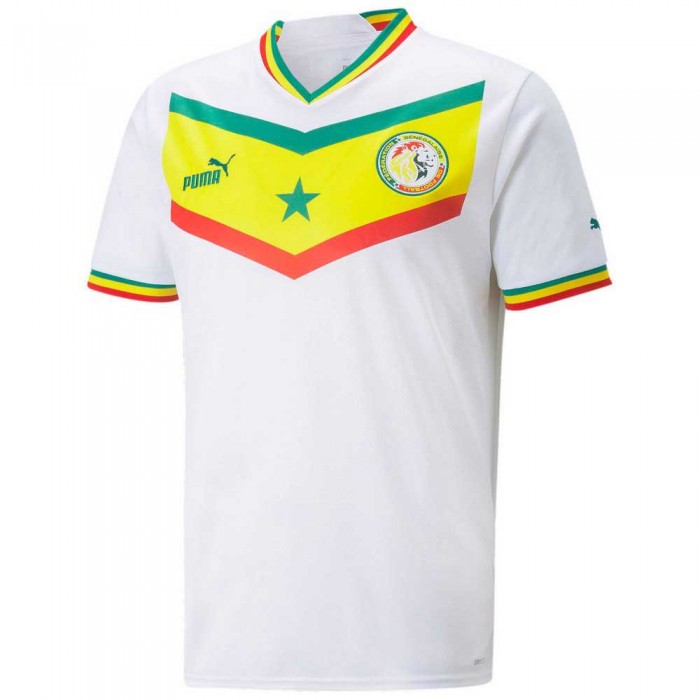 [해외]푸마 반소매 티셔츠 홈 리퍼브 상품 Senegal 22/23 3140890211 Puma White / Pepper Green