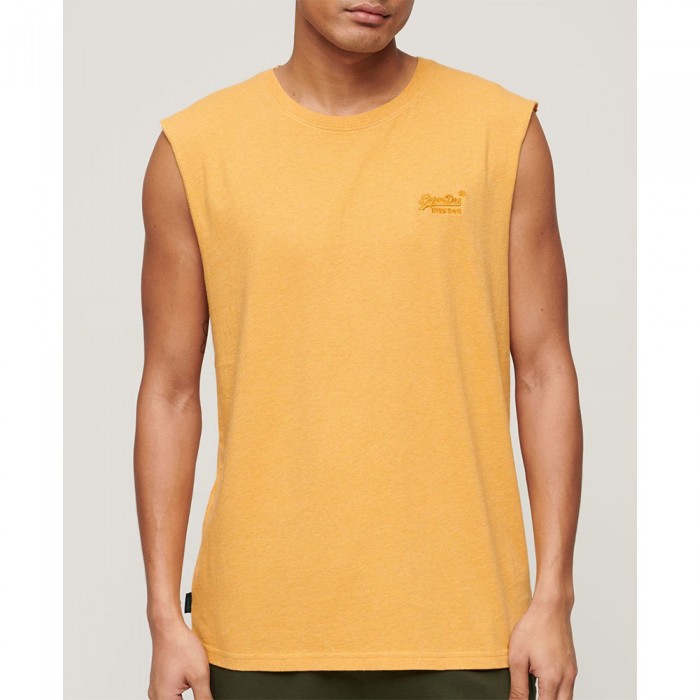 [해외]슈퍼드라이 민소매 티셔츠 Essential 로고 Ub 140775275 Ochre Yellow Marl
