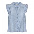 [해외]베로모다 긴 소매 셔츠 Kaori 140858781 Cornflower Blue / Stripes Cloud Dancer