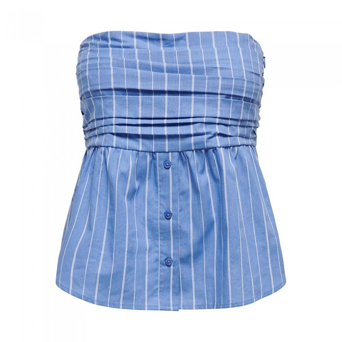 [해외]ONLY Esie Life 민소매 티셔츠 140871363 Blue Bonnet / Stripes Esie Stripe