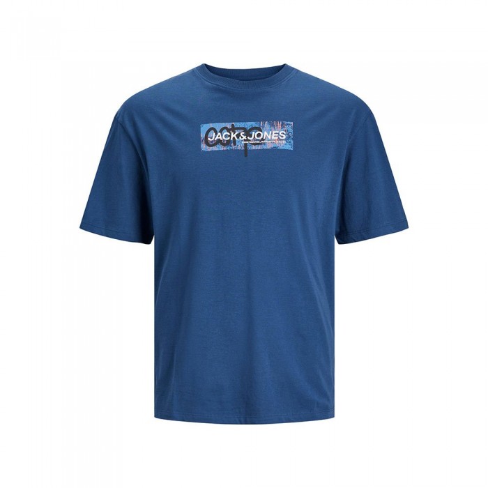 [해외]잭앤존스 Aop Print 반팔 티셔츠 140437830 Ensign Blue