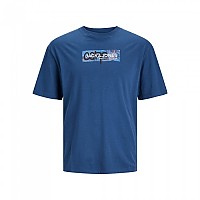 [해외]잭앤존스 Aop Print 반팔 티셔츠 140437830 Ensign Blue