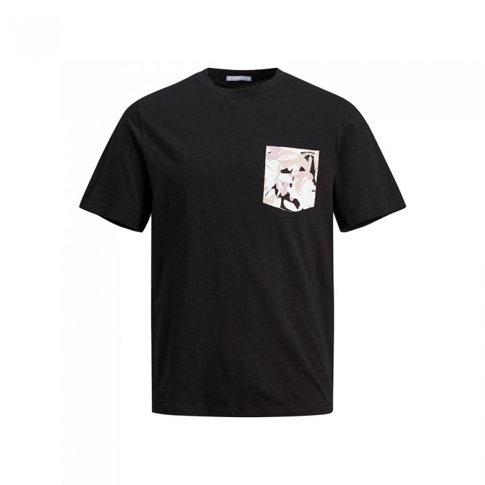 [해외]잭앤존스 Aruba Abstract Aop 포켓 반팔 티셔츠 140437847 Black