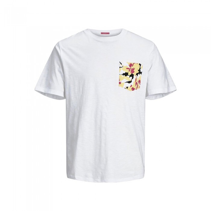 [해외]잭앤존스 Aruba Abstract Aop 포켓 반팔 티셔츠 140437848 Bright White