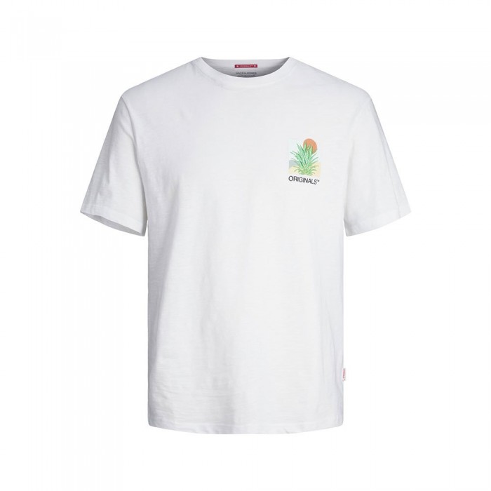[해외]잭앤존스 Aruba Chest Emb 반팔 티셔츠 140437869 Bright White