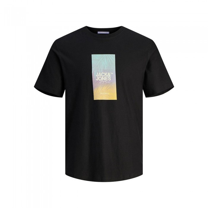 [해외]잭앤존스 Aruba Sunset Branding 반팔 티셔츠 140437912 Black