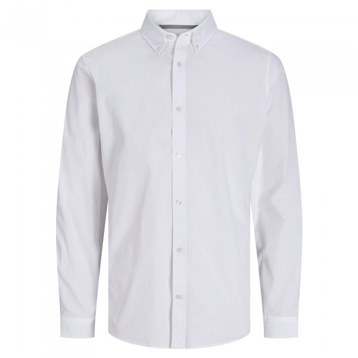 [해외]잭앤존스 긴 소매 셔츠 Poplin 로고 Comfort 140691253 Bright White / Fit Comfort Fit