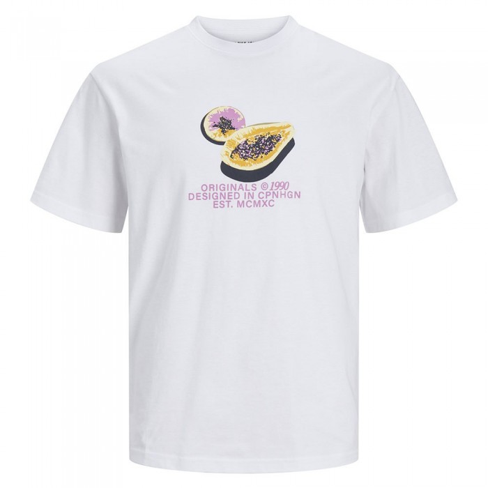 [해외]잭앤존스 Tampa Aop Branding 반팔 티셔츠 140691423 Bright White