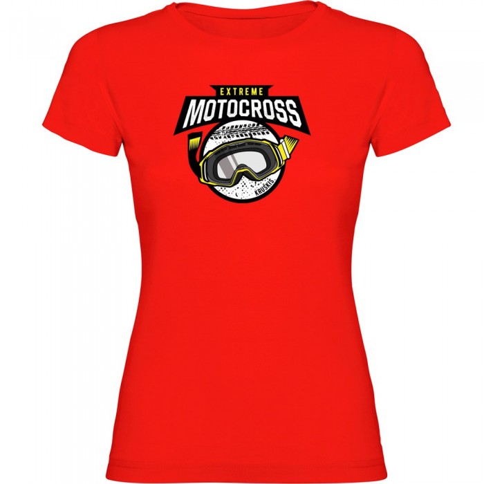 [해외]KRUSKIS Extreme Motocross 반팔 티셔츠 9140891226 Red