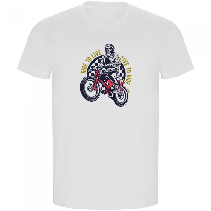 [해외]KRUSKIS Live To Ride ECO 반팔 티셔츠 9140891562 White
