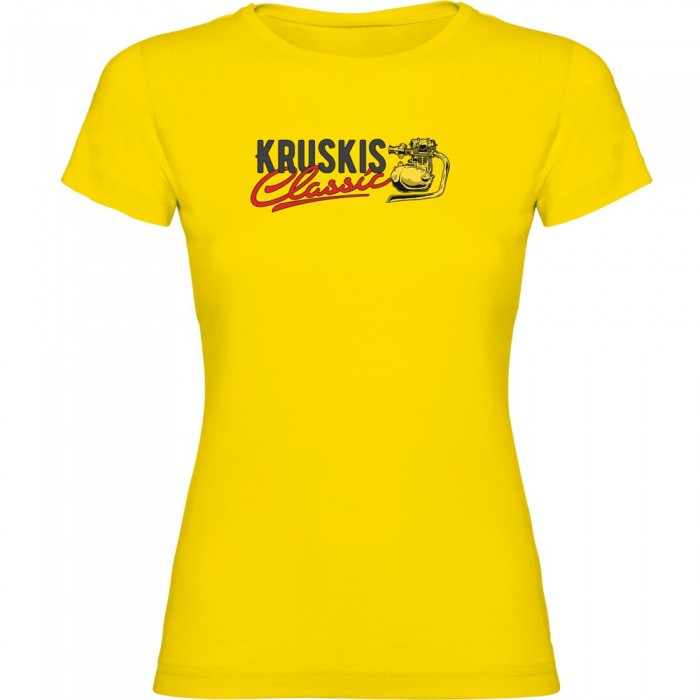 [해외]KRUSKIS 로고 Classic 반팔 티셔츠 9140891609 Yellow