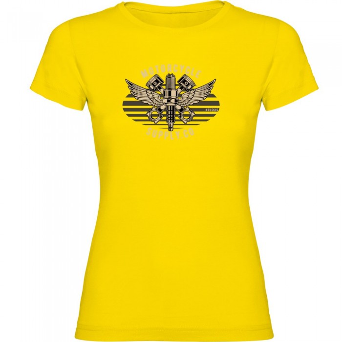 [해외]KRUSKIS Motorcycle Supply 반팔 티셔츠 9140891695 Yellow