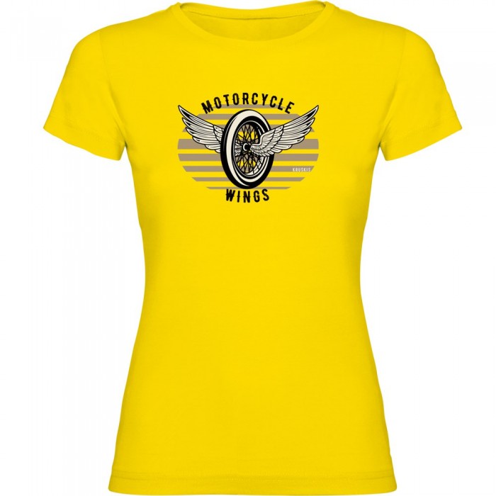 [해외]KRUSKIS Motorcycle Wings 반팔 티셔츠 9140891724 Yellow