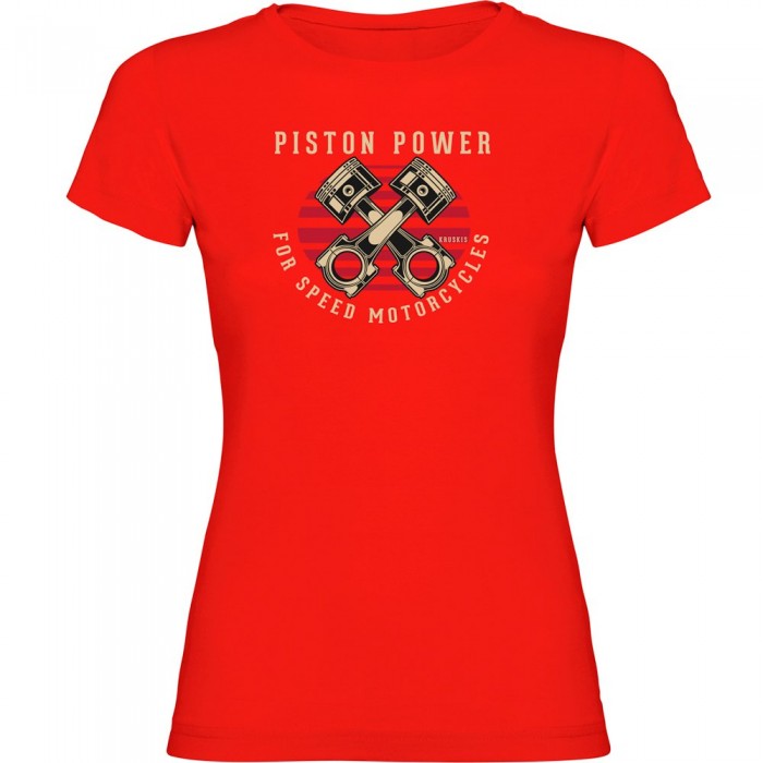 [해외]KRUSKIS Piston 파워 반팔 티셔츠 9140891892 Red