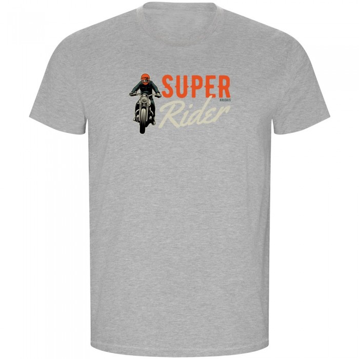 [해외]KRUSKIS Super Rider ECO 반팔 티셔츠 9140892257 Heather Grey