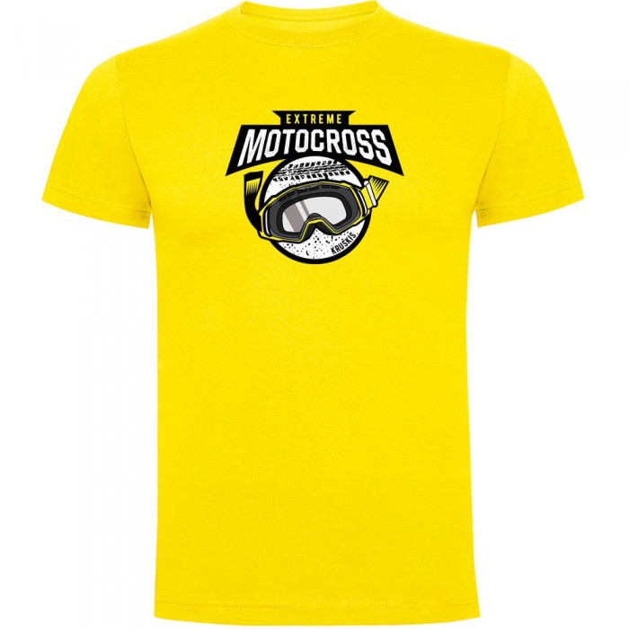 [해외]KRUSKIS Extreme Motocross 반팔 티셔츠 9140891232 Yellow