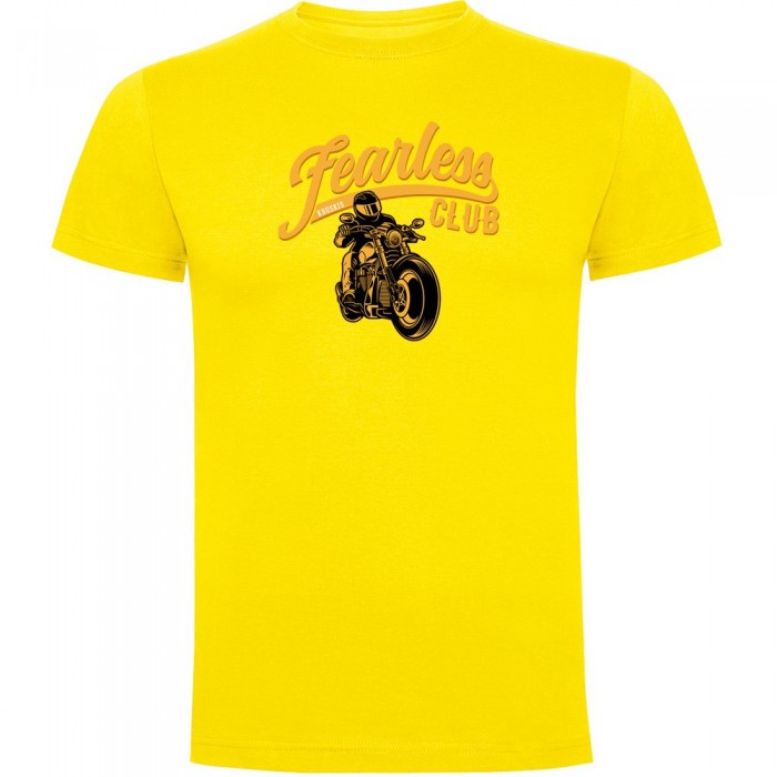 [해외]KRUSKIS Fearless Club 반팔 티셔츠 9140891261 Yellow