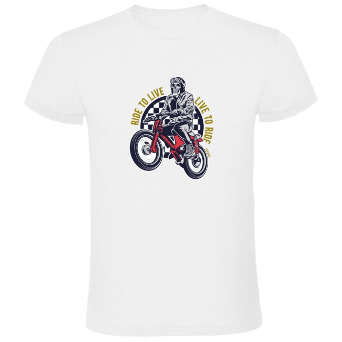 [해외]KRUSKIS Live To Ride 반팔 티셔츠 9140891577 White