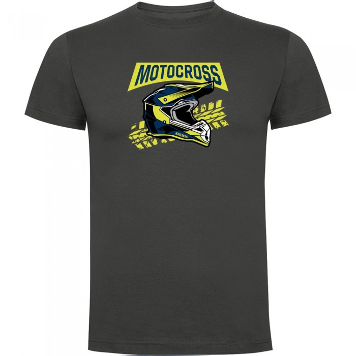 [해외]KRUSKIS Motocross 헬멧 반팔 티셔츠 9140891624 Dark Grey