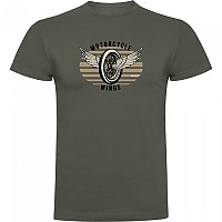 [해외]KRUSKIS 반소매 티셔츠 Motorcycle Wings 9140891710 Dark Army Green