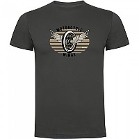 [해외]KRUSKIS 반소매 티셔츠 Motorcycle Wings 9140891711 Dark Grey
