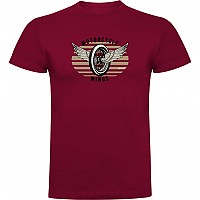 [해외]KRUSKIS 반소매 티셔츠 Motorcycle Wings 9140891712 Dark Red