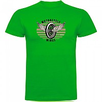 [해외]KRUSKIS 반소매 티셔츠 Motorcycle Wings 9140891714 Green