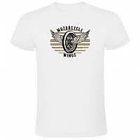 [해외]KRUSKIS 반소매 티셔츠 Motorcycle Wings 9140891723 White