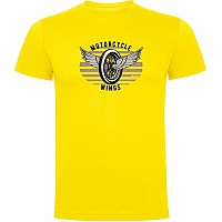 [해외]KRUSKIS 반소매 티셔츠 Motorcycle Wings 9140891725 Yellow