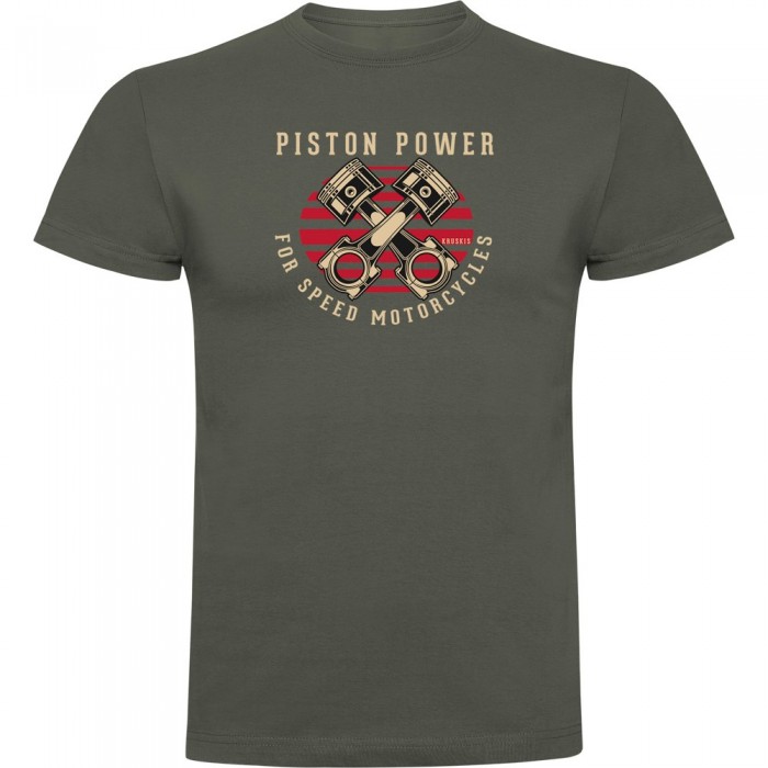 [해외]KRUSKIS Piston 파워 반팔 티셔츠 9140891884 Dark Army Green