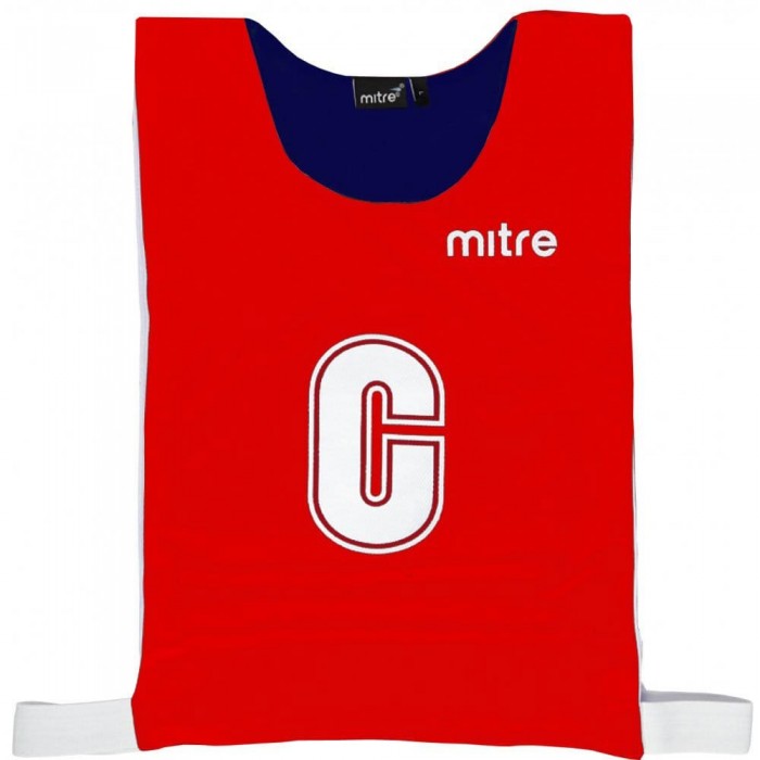 [해외]MITRE 양면 트레이닝 턱받이 세트 Netball Pro 3140773390 Navy / Red