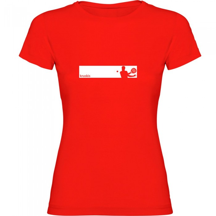 [해외]KRUSKIS 프레임 Padel 반팔 티셔츠 12140891371 Red