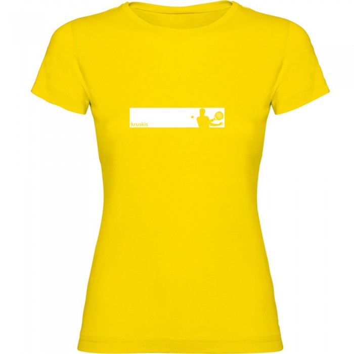 [해외]KRUSKIS 프레임 Padel 반팔 티셔츠 12140891377 Yellow