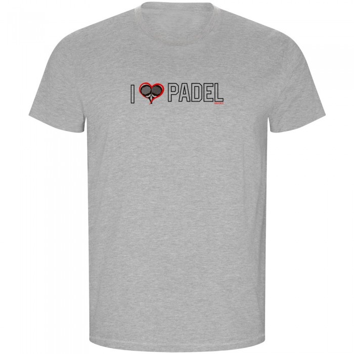 [해외]KRUSKIS I Love Padel ECO 반팔 티셔츠 12140891474 Heather Grey