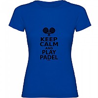 [해외]KRUSKIS Keep Calm And Play Padel 반팔 티셔츠 12140891546 Royal Blue