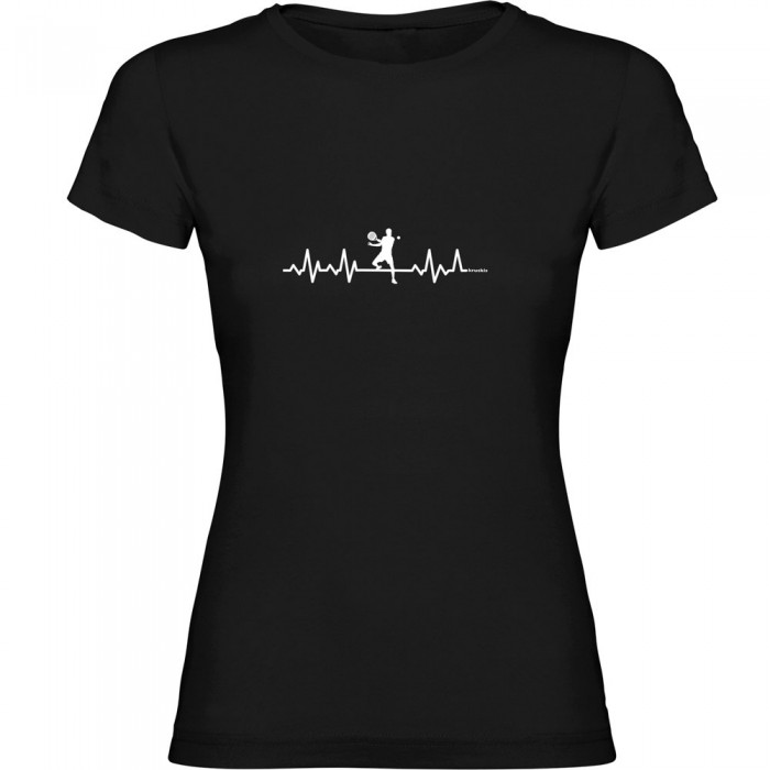 [해외]KRUSKIS Padel Heartbeat 반팔 티셔츠 12140891853 Black