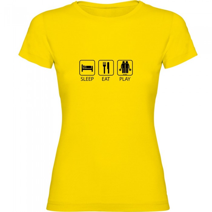 [해외]KRUSKIS Sleep Eat And Play Padel 반팔 티셔츠 12140892102 Yellow