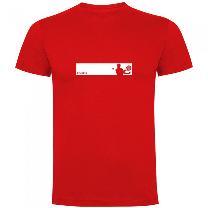 [해외]KRUSKIS 프레임 Padel 반팔 티셔츠 12140891370 Red