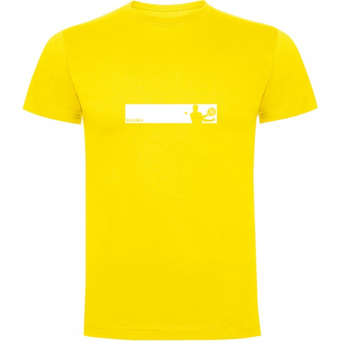 [해외]KRUSKIS 프레임 Padel 반팔 티셔츠 12140891376 Yellow
