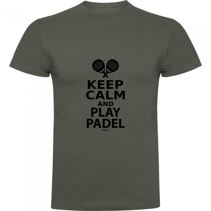 [해외]KRUSKIS 반소매 티셔츠 Keep Calm And Play Padel 12140891536 Dark Army Green