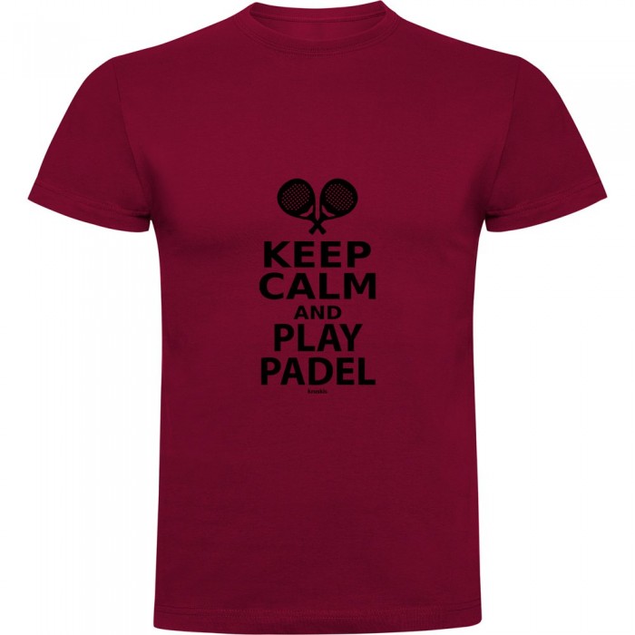 [해외]KRUSKIS 반소매 티셔츠 Keep Calm And Play Padel 12140891538 Dark Red