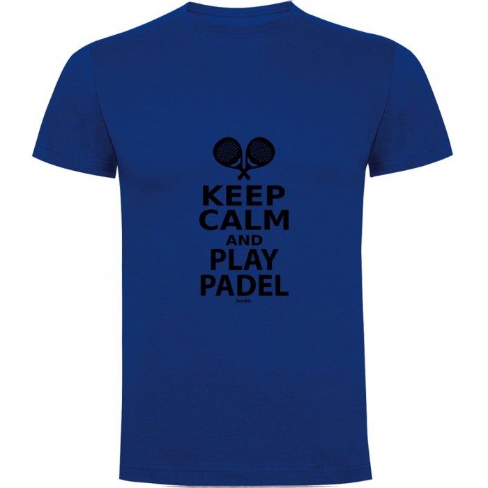 [해외]KRUSKIS Keep Calm And Play Padel 반팔 티셔츠 12140891547 Royal Blue