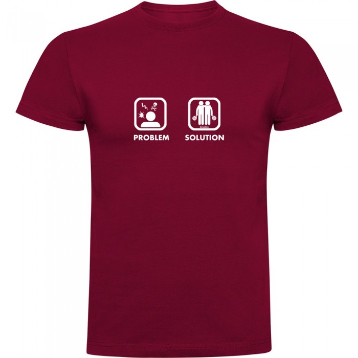 [해외]KRUSKIS 프로blem 솔루션 Padel 반팔 티셔츠 12140891915 Dark Red