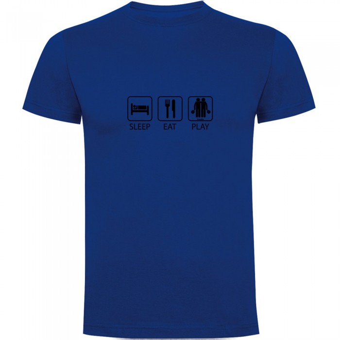[해외]KRUSKIS 반소매 티셔츠 Sleep Eat And Play Padel 12140892097 Royal Blue