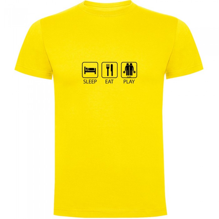 [해외]KRUSKIS 반소매 티셔츠 Sleep Eat And Play Padel 12140892101 Yellow