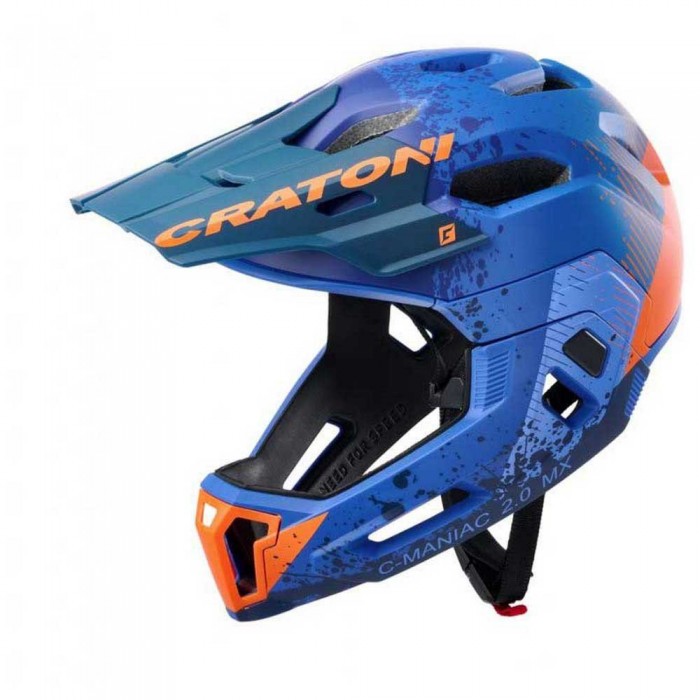 [해외]크라토니 C-Maniac 2.0 MX 다운힐 헬멧 1140798213 Blue / Orange Matt