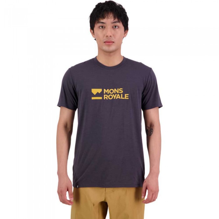 [해외]MONS ROYALE Icon 메리노 에어-Con S24 반팔 티셔츠 1140701672 Shale