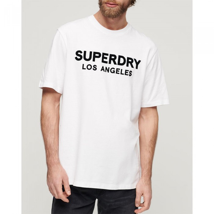 [해외]슈퍼드라이 반소매 티셔츠 Luxury Sport Loose 140588322 Brilliant White