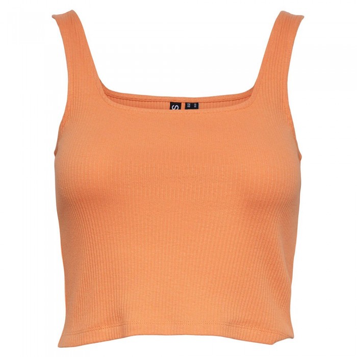 [해외]PIECES 민소매 티셔츠 Nukisa Cropped 140297736 Tangerine